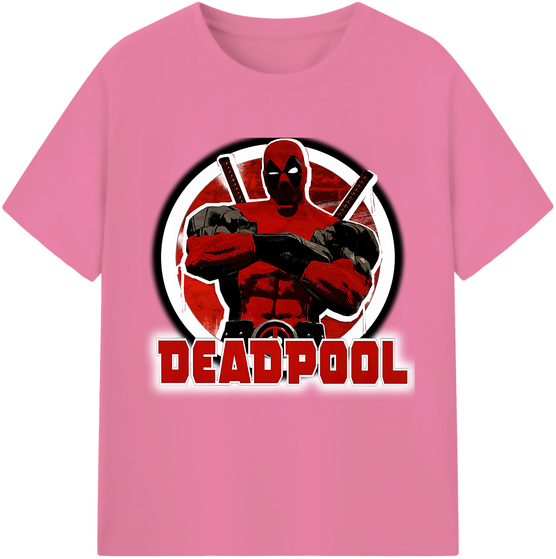 （画像用） Deadpool デッドプール 綿100％半袖Tシャツ（フロントプリント）